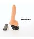 BASECOCK VIBRADOR REALISTICO CONTROL REMOTO NATURAL CON TESTICULOS 20 CM O 4 CM