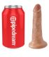 KING COCK PENE REALISTICO 12 CM CARAMELO