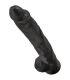 KING COCK PENE REALISTICO CON TESTICULOS 305 CM NEGRO