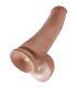 KING COCK PENE REALISTICO CON TESTICULOS 342 CM CARAMELO