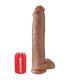 KING COCK PENE REALISTICO CON TESTICULOS 342 CM CARAMELO