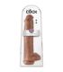 KING COCK PENE REALISTICO CON TESTICULOS 342 CM CARAMELO