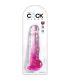 KING COCK CLEAR PENE REALISTICO CON TESTICULOS 165 CM ROSA