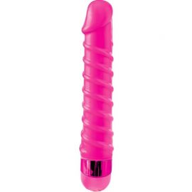 CLASSIX MASAJEADOR VIBRADOR CANDY TWIRL 165 CM ROSA