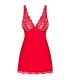 OBSESSIVE BABYDOLL Y TANGA LUVAE ROJO S M