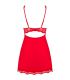 OBSESSIVE BABYDOLL Y TANGA LUVAE ROJO S M