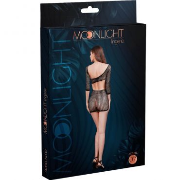 MOONLIGHT MODELO 7 VESTIDO DE RED NEGRO TALLA UNICA