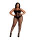 MOONLIGHT MODELO 4 BODYSTOCKING NEGRO TALLA UNICA PLUS SIZE