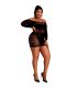 MOONLIGHT MODELO 7 VESTIDO MANGA LARGA NEGRO TALLA UNICA PLUS SIZE