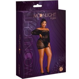 MOONLIGHT MODELO 7 VESTIDO MANGA LARGA NEGRO TALLA UNICA PLUS SIZE