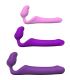 ADRIEN LASTIC QUEENS STRAP ON FLEXIBLE VIOLETA TALLA L