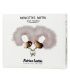 ADRIEN LASTIC ESPOSAS METAL CON PLUMAS BLANCO