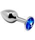 ALIVE ANAL PLEASURE MINI PLUG METAL AZUL TALLA S