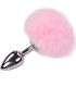 ALIVE ANAL PLEASURE PLUG LISO METAL POMPON ROSA TALLA S