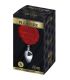 ALIVE ANAL PLEASURE PLUG LISO METAL POMPON ROJO TALLA S