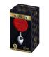 ALIVE ANAL PLEASURE PLUG LISO METAL POMPON ROJO TALLA M