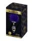 ALIVE ANAL PLEASURE PLUG ESPIRAL METAL POMPON VIOLETA OSCURO TALLA L