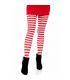 LEG AVENUE MEDIAS DE RAYAS BLANCO ROJO