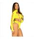 LEG AVENUE BODY SIN COSTRURAS CON TANGA AMARILLO