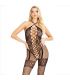 LEG AVENUE BODYSTOCKING CUELLO HALTER RED CORAZONES NEGRO