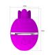 PRETTY LOVE VIBRADOR DE SILICONA REDONDO GEMINI BALL MORADO