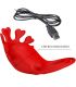 PRETTY LOVE RUBEN ANILLO VIBRADOR 7 VIBRACIONES SILICONA ROJO