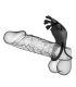 PRETTY LOVE RUBEN ANILLO VIBRADOR 7 VIBRACIONES SILICONA NEGRO