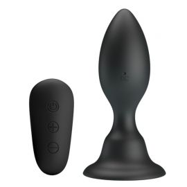 MR PLAY PLUG ANAL CON VIBRACION NEGRO CONTROL REMOTO