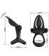 PRETTY LOVE ANILLO VIBRADOR 10 VIBRACIONES SILICONA NEGRO