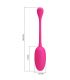 PRETTY LOVE KNUCKER HUEVO VIBRADOR RECARGABLE ROSA