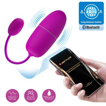 PRETTY LOVE NYMPH HUEVO VIBRADOR CONTROLADO POR APP VIOLETA