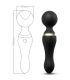 ARMONY FREEZA MASAJEADOR VIBRADOR CABEZA FLEXIBLE NEGRO