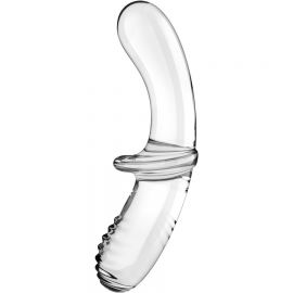 SATISFYER DOUBLE CRYSTAL DILDO TRANSPARENTE