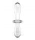 SATISFYER DOUBLE CRYSTAL DILDO TRANSPARENTE