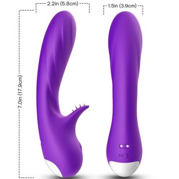 ARMONY ROMANCE VIBRADOR CON ESTIMULADOR VIOLETA