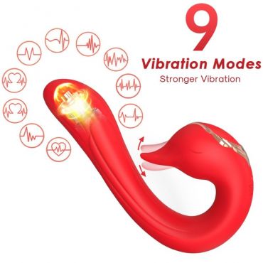 ARMONY DELFIN VIBRADOR MULTIPOSICION EFECTO CALOR ROJO