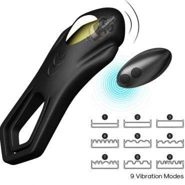 ARMONY ROADSTER ANILLO VIBRADOR DOBLE CONTROL REMOTO NEGRO