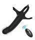 ARMONY DILDO CON ANILLO VIBRADOR CONTROL REMOTO NEGRO