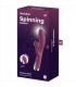 SATISFYER SPINNING RABBIT 1 ESTIMULACION CLITORIS Y PUNTO G ROJO