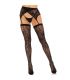 LEG AVENUE MEDIAS ENCAJE LIGUERO NEGRO