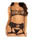 LEG AVENUE SET SUJETADOR ARNES DE LIGA REJILLA