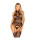 LEG AVENUE BODYSTOCKING CUELLO ALTO ENCAJE NEGRO