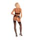 LIVCO CORSETTI FASHION MORIDAM LC 90552 SUJETADOR LIGUERO PANTY NEGRO S M