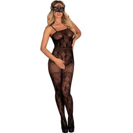 LIVCO CORSETTI FASHION CARISSM LC XG051 BODYSTOCKING CROTCHLESS NEGRO TALLA aNICA