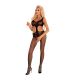 LIVCO CORSETTI FASHION HARDOMIN LC 17346 BODYSTOCKING CROTCHLESS NEGRO TALLA aNICA