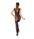 LIVCO CORSETTI FASHION AMBROISE LC 17352 BODYSTOCKING CROTCHLESS NEGRO TALLA aNICA