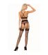 LIVCO CORSETTI FASHION SNEHANA LC 90443 SUJETADOR LIGUERO PANTY NEGRO S M