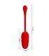 PRETTY LOVE HUEVO VIBRADOR CON TEXTURA MARINA RECARGABLE ROJO