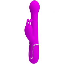 PRETTY LOVE DEJON VIBRADOR RABBIT 3 EN 1 MULTIFUNCIaN VIOLETA