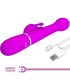 PRETTY LOVE DEJON VIBRADOR RABBIT 3 EN 1 MULTIFUNCIaN VIOLETA